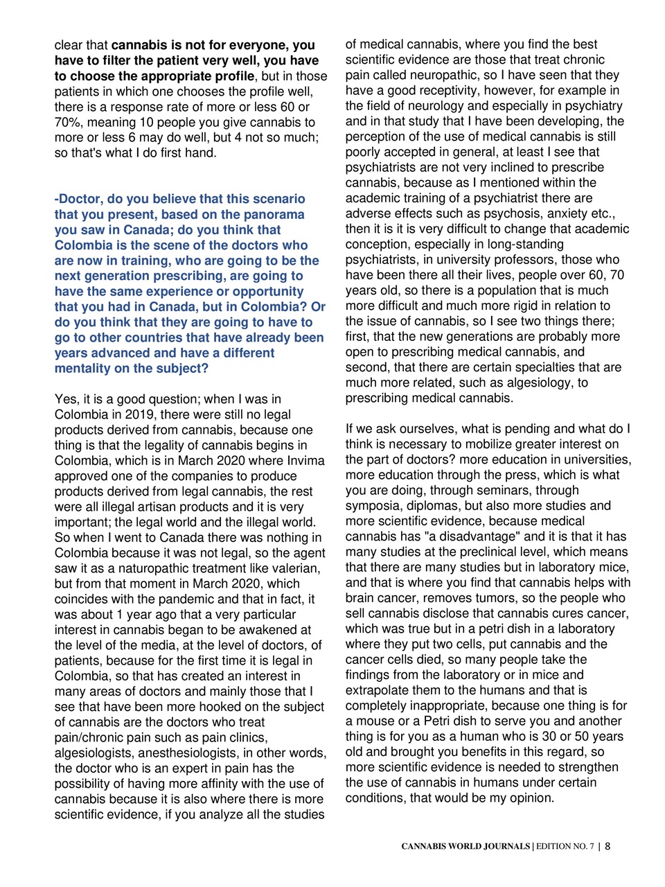 Cannabis World Journals Preview Pages
