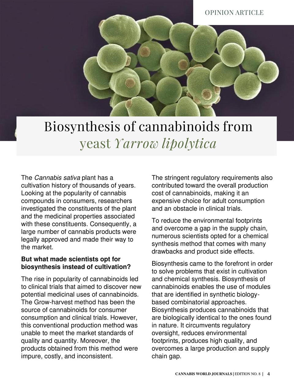 Cannabis World Journals Preview Pages