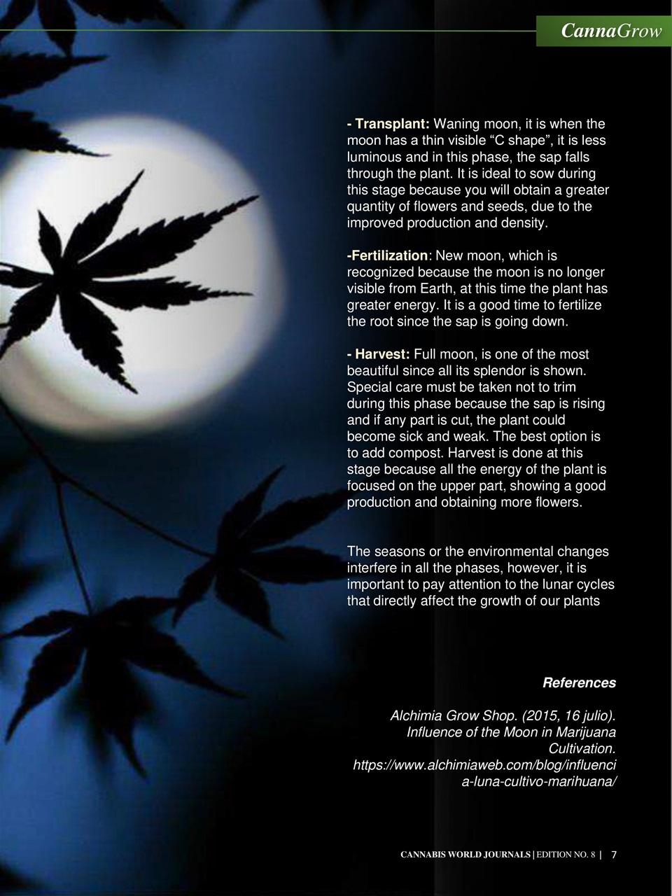 Cannabis World Journals Preview Pages