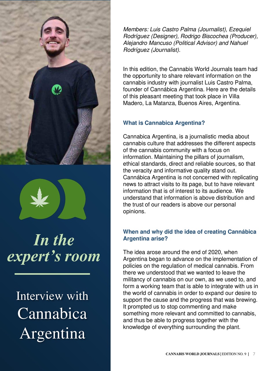 Cannabis World Journals Preview Pages