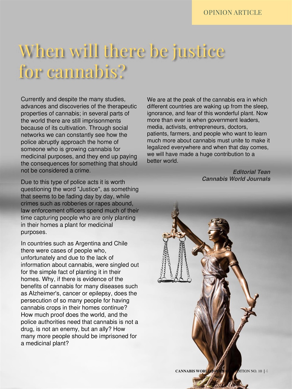 Cannabis World Journals Preview Pages