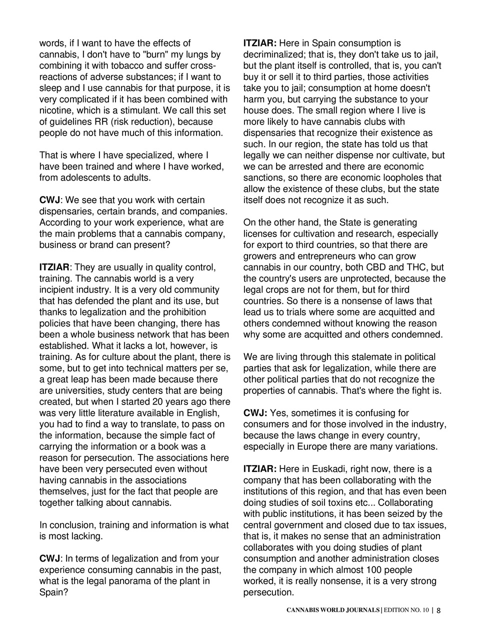 Cannabis World Journals Preview Pages