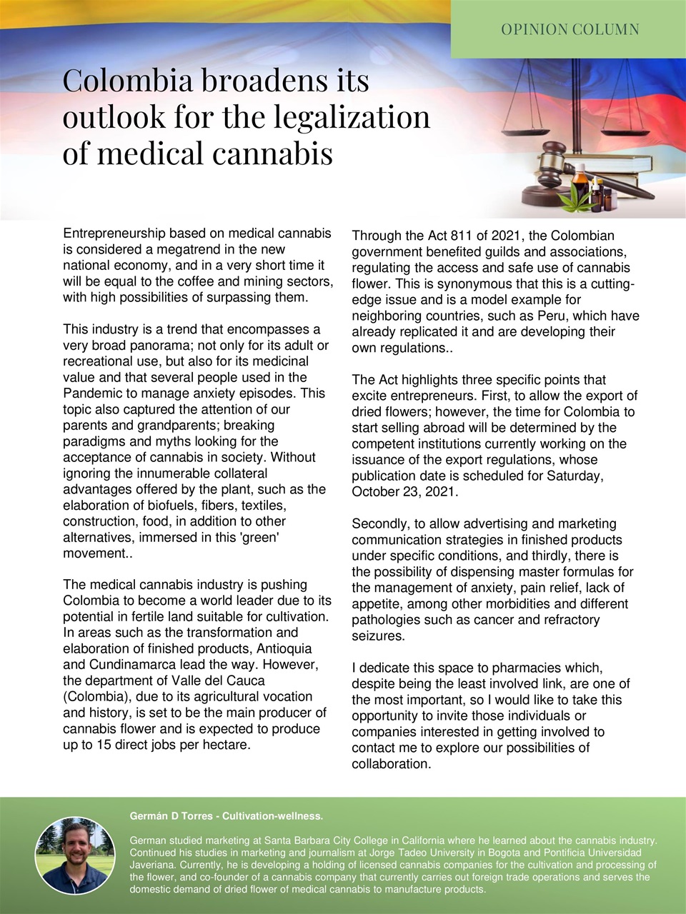 Cannabis World Journals Preview Pages