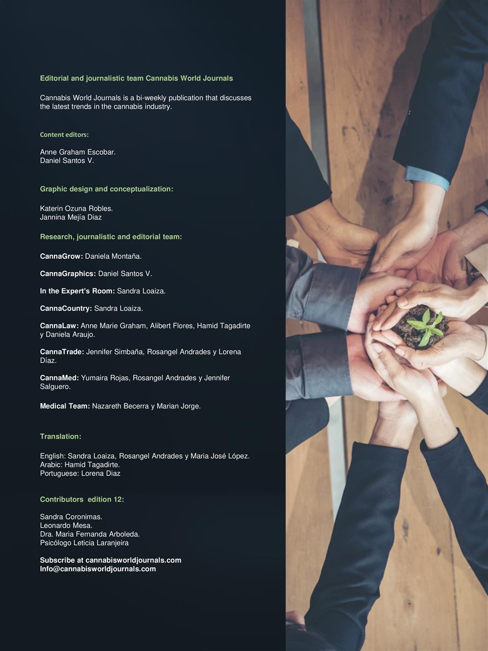 Cannabis World Journals Preview Pages