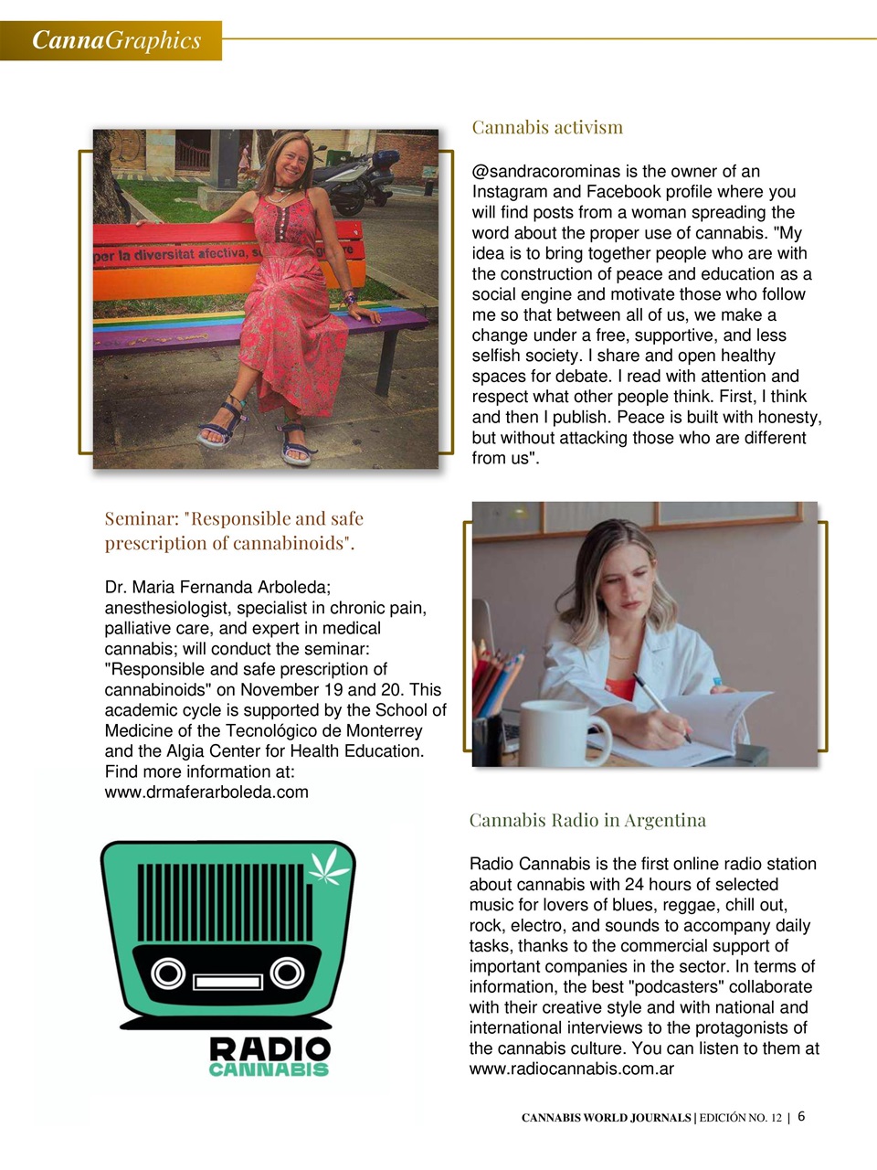 Cannabis World Journals Preview Pages