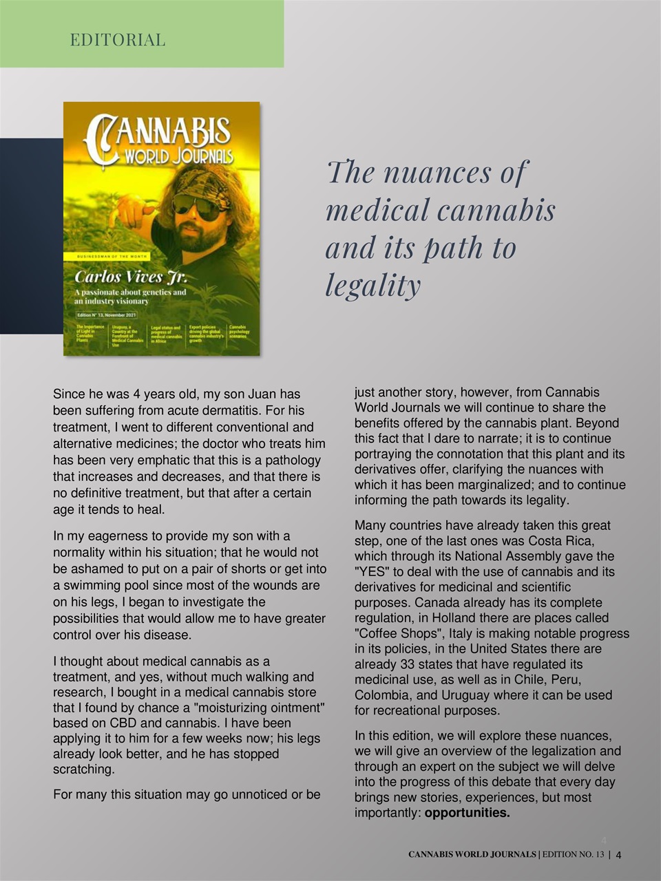 Cannabis World Journals Preview Pages