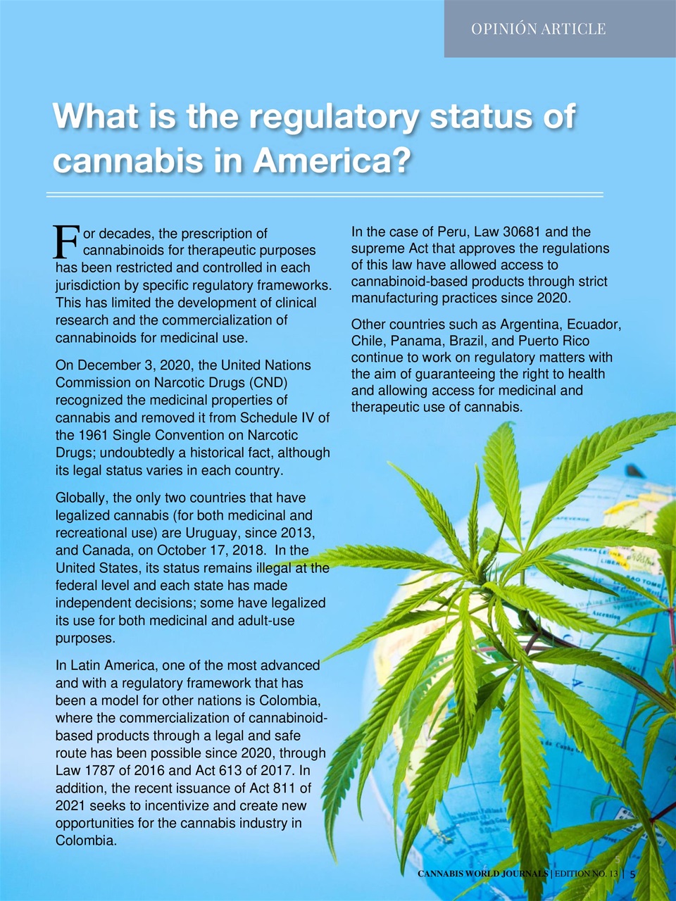 Cannabis World Journals Preview Pages