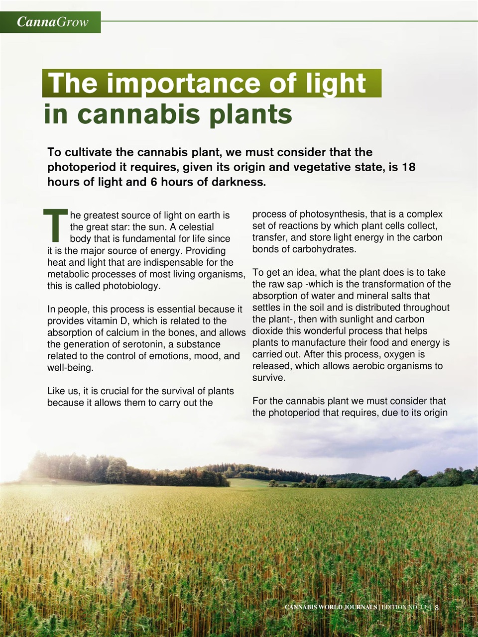 Cannabis World Journals Preview Pages