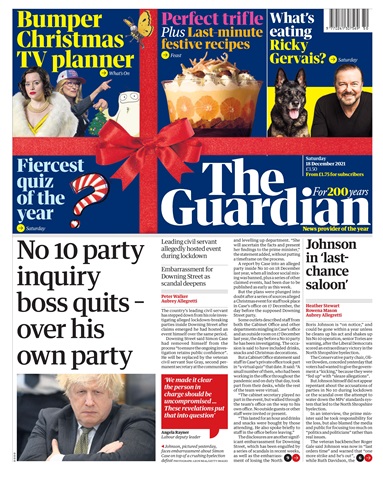 The Guardian Newspaper issue Saturday, December 18, 2021