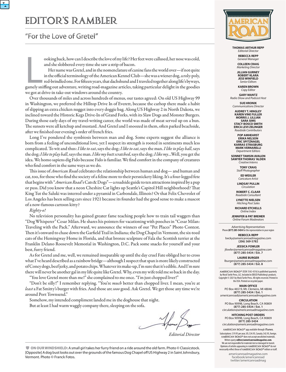 American Road Preview Pages