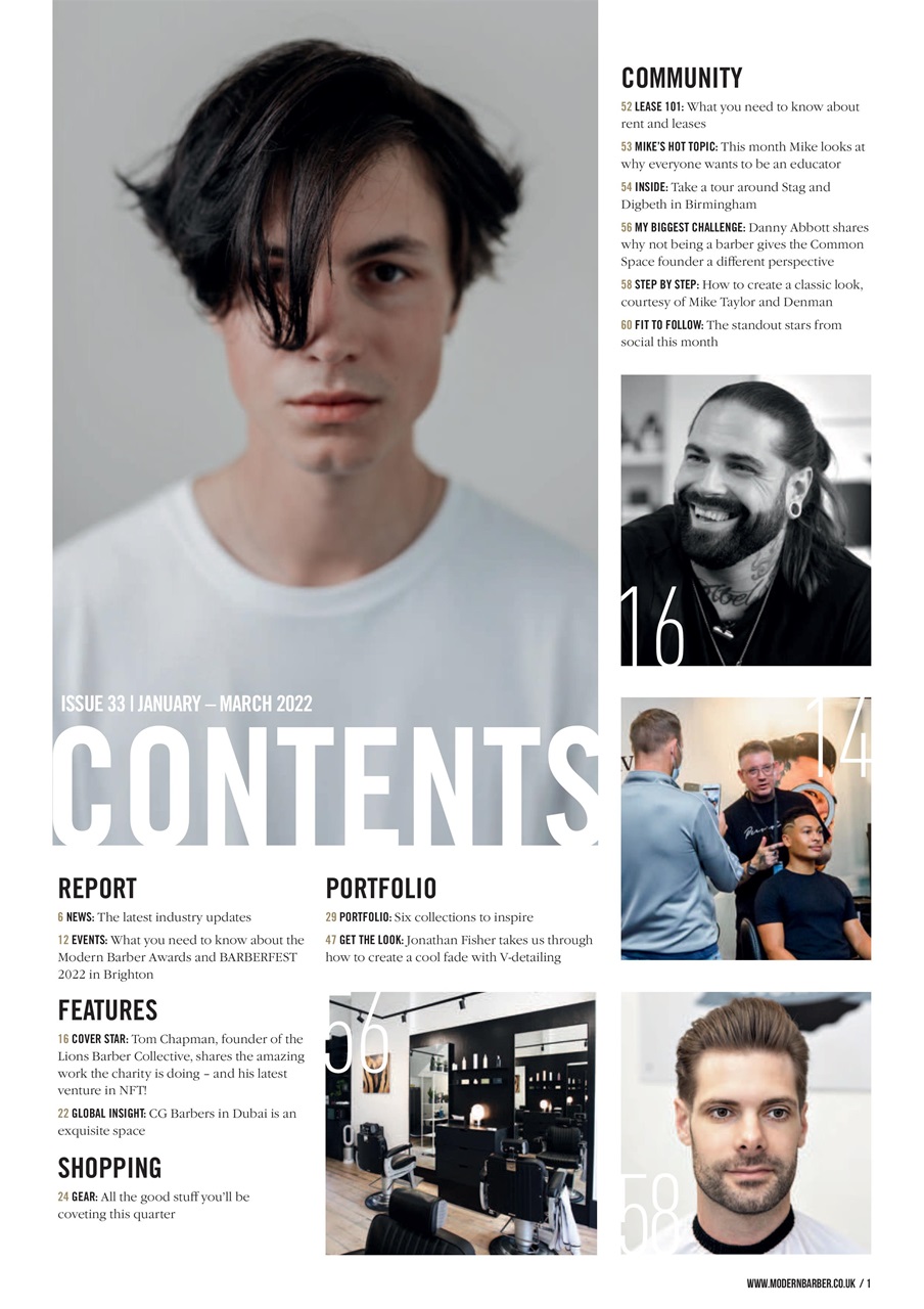 Modern Barber Preview Pages