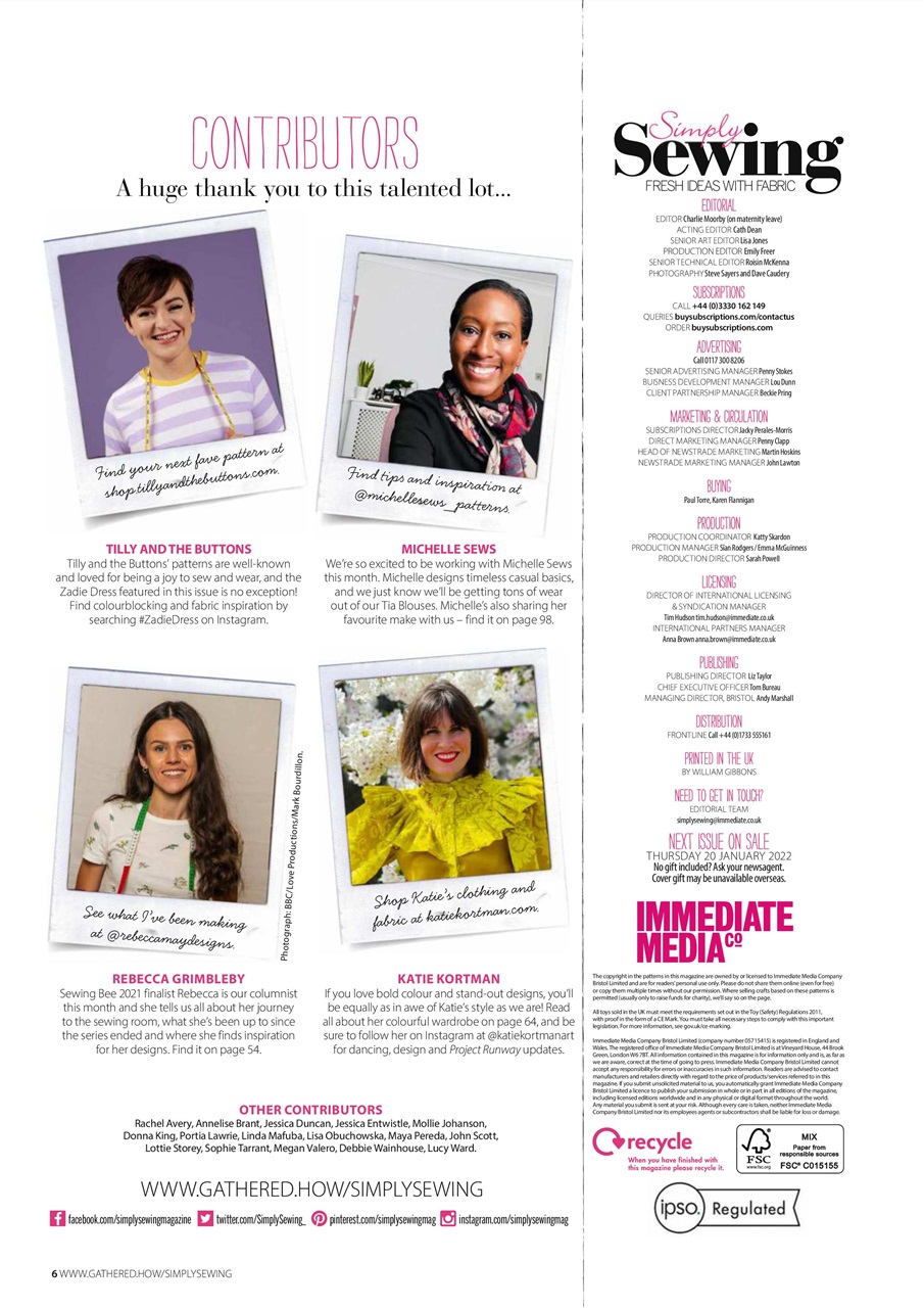 Simply Sewing Preview Pages