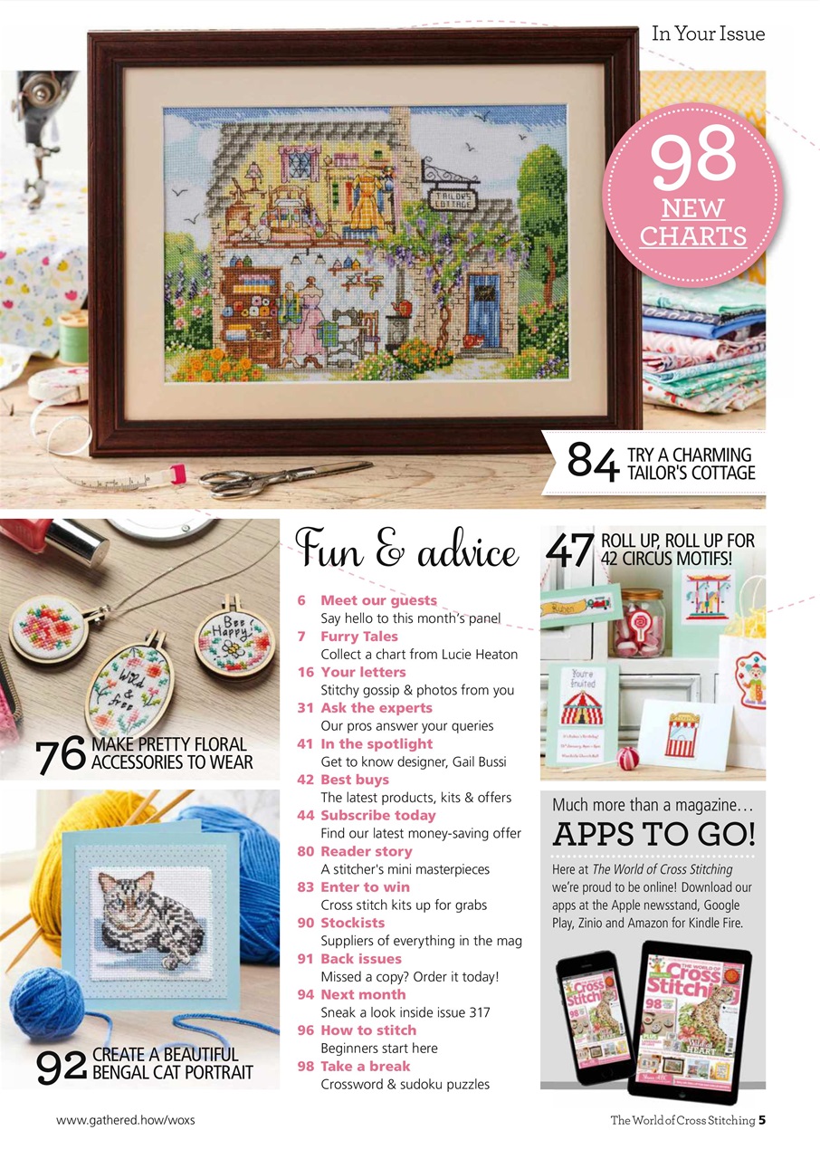 The World of Cross Stitching Preview Pages