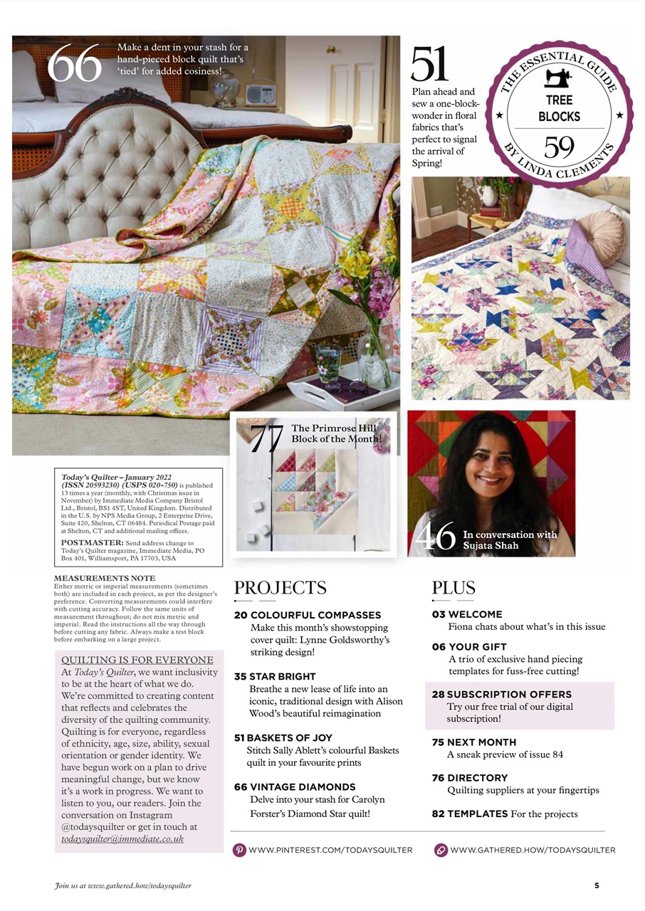 Today’s Quilter Preview Pages