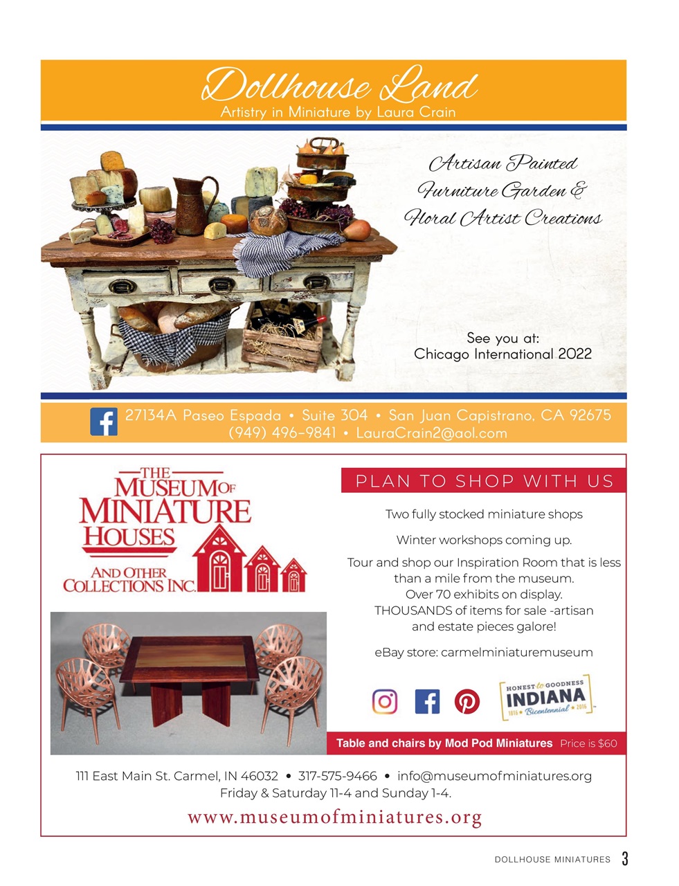 Dollhouse Miniatures Preview Pages