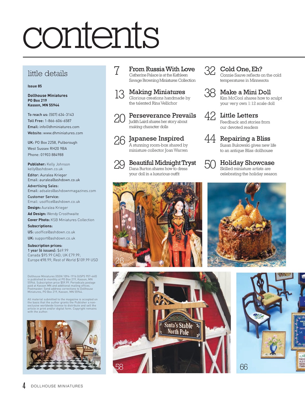 Dollhouse Miniatures Preview Pages