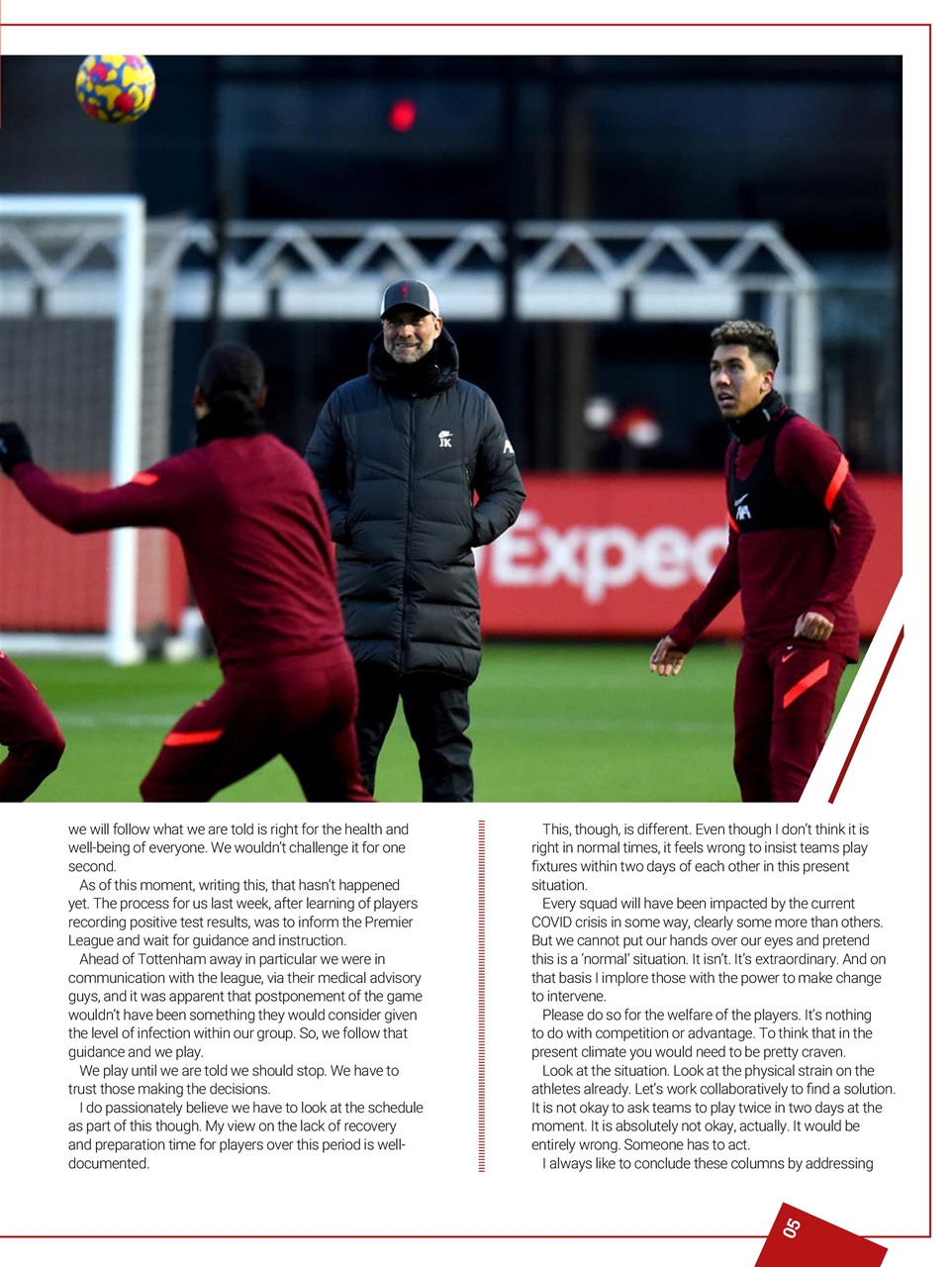 Liverpool FC Programmes Preview Pages