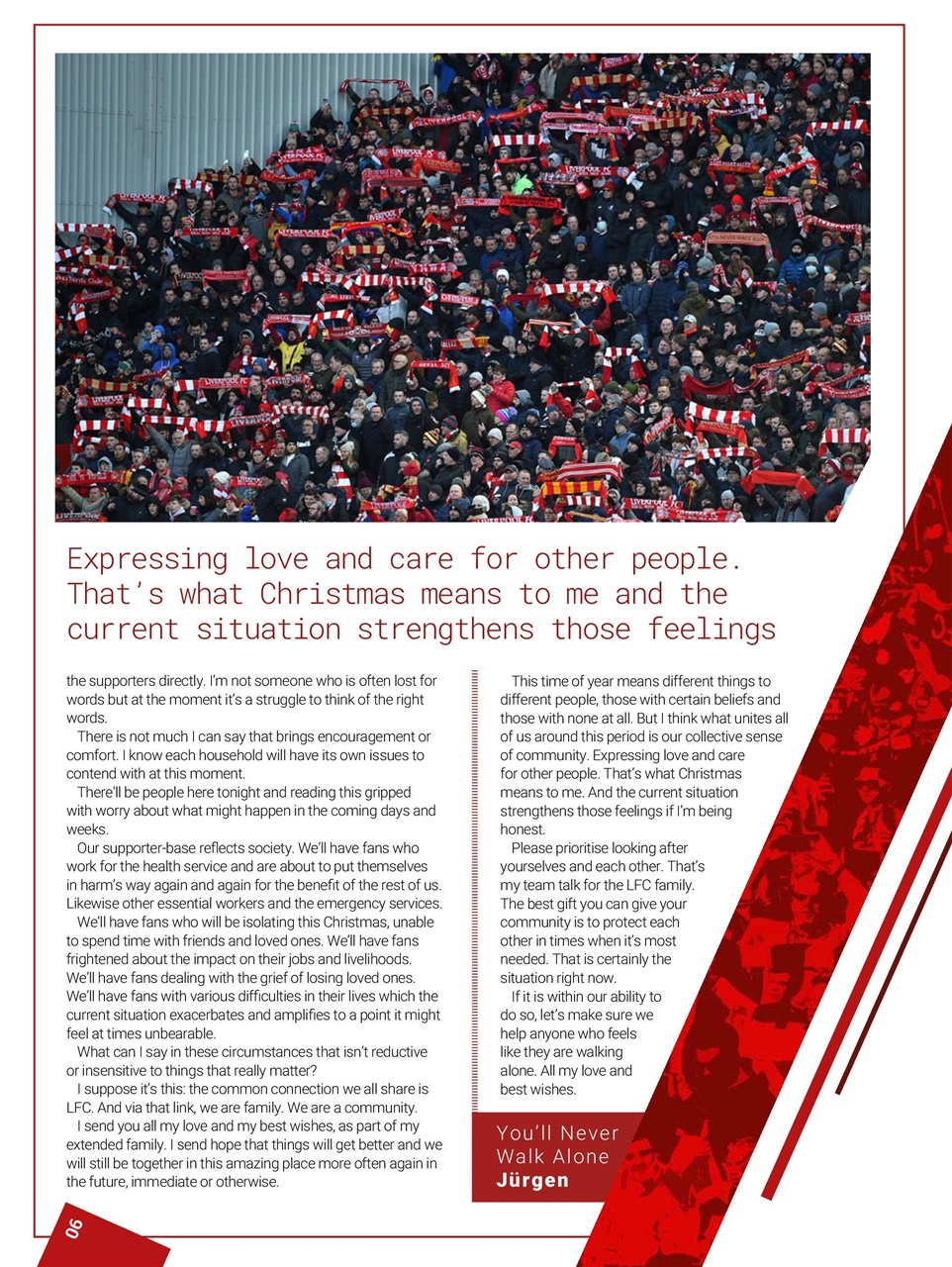 Liverpool FC Programmes Preview Pages