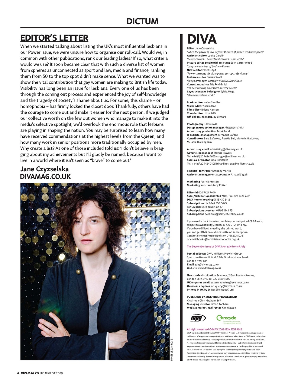 DIVA Magazine Preview Pages