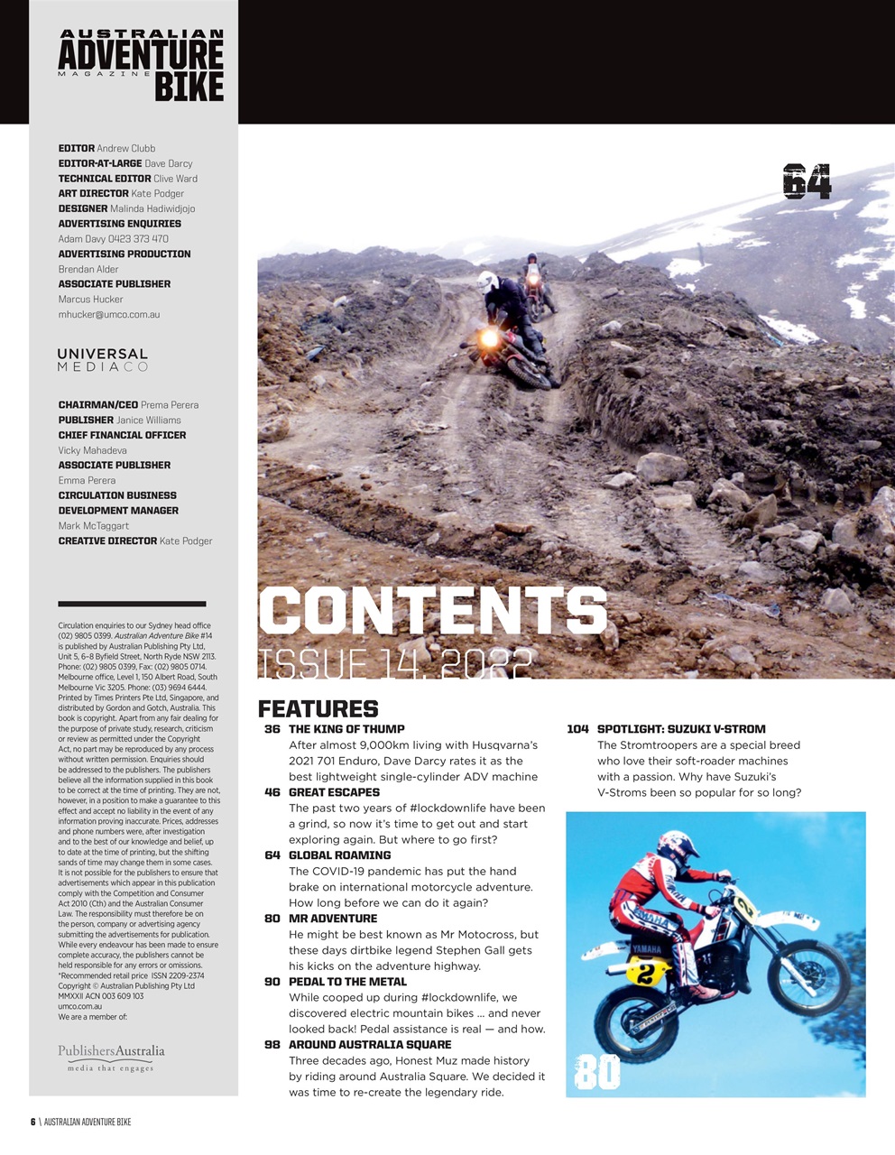 Australian Adventure Bike Preview Pages