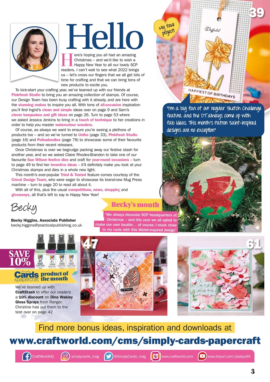 Simply Cards & Papercraft Preview Pages