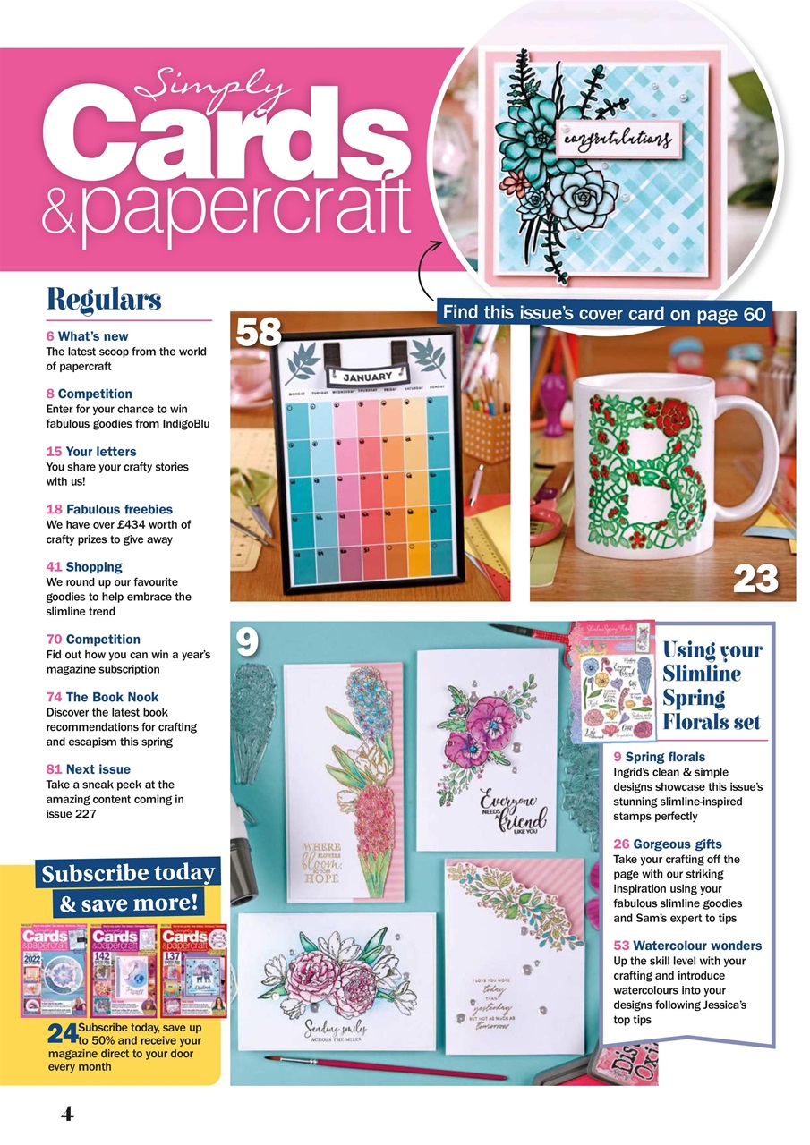 Simply Cards & Papercraft Preview Pages