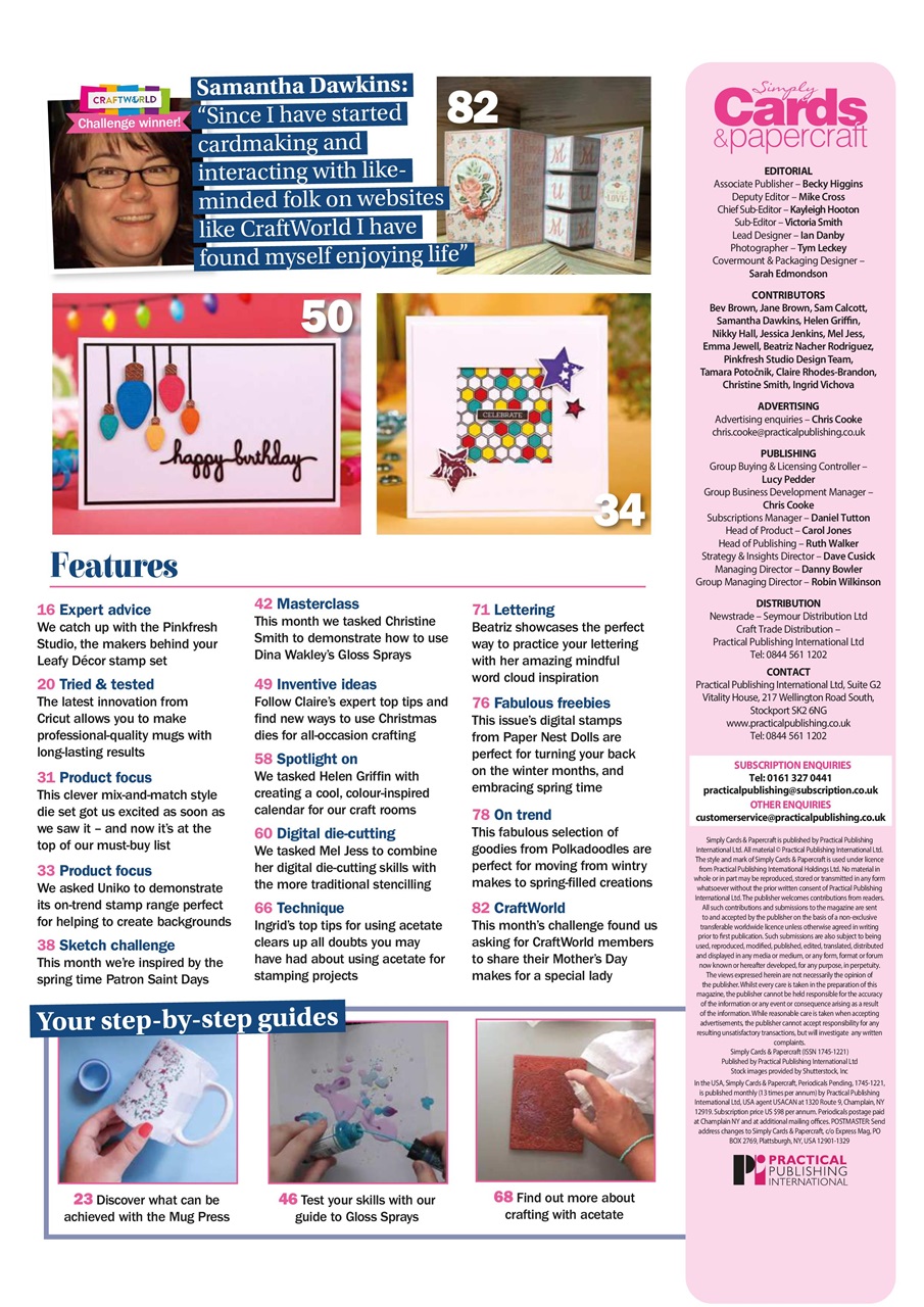 Simply Cards & Papercraft Preview Pages