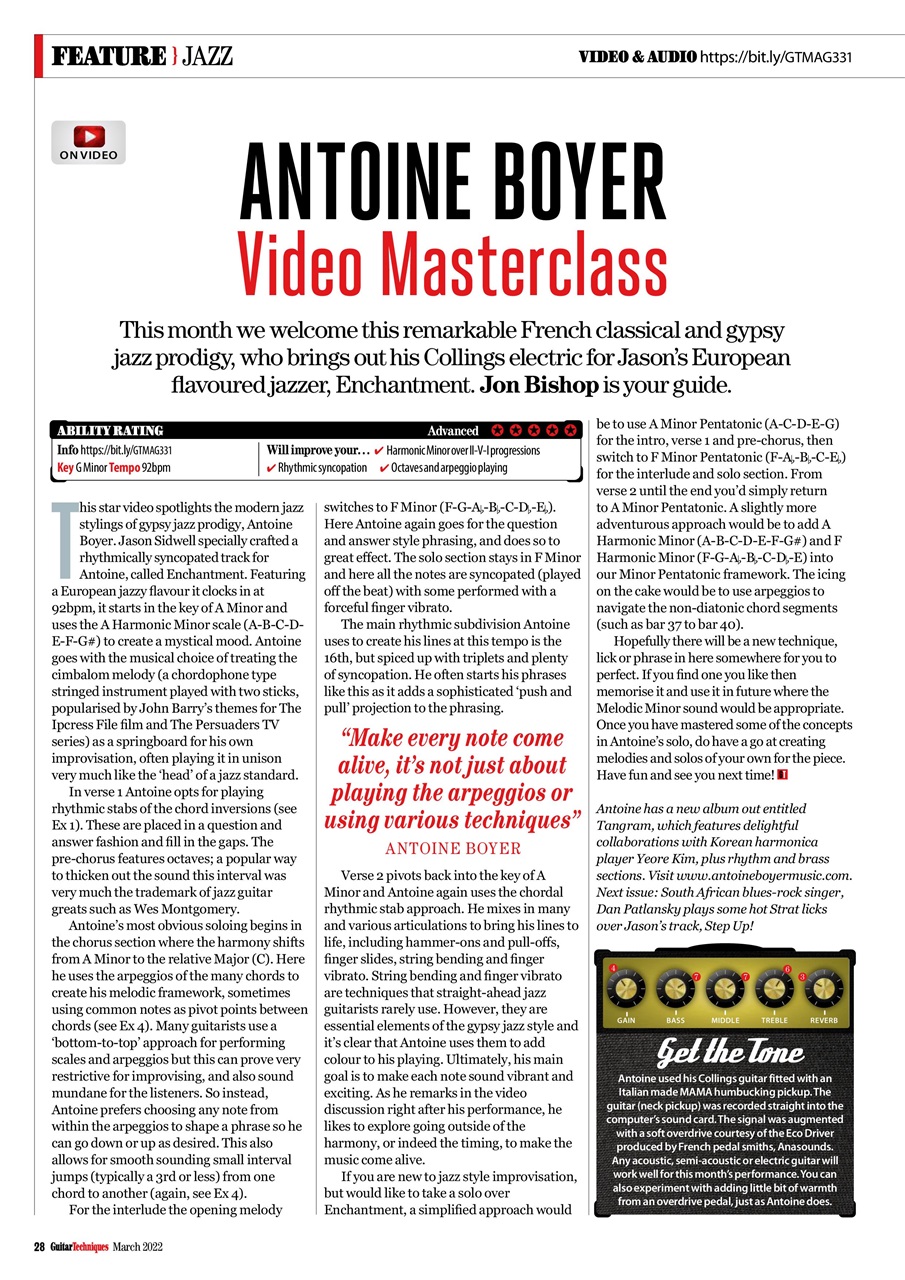 Guitar Techniques Preview Pages