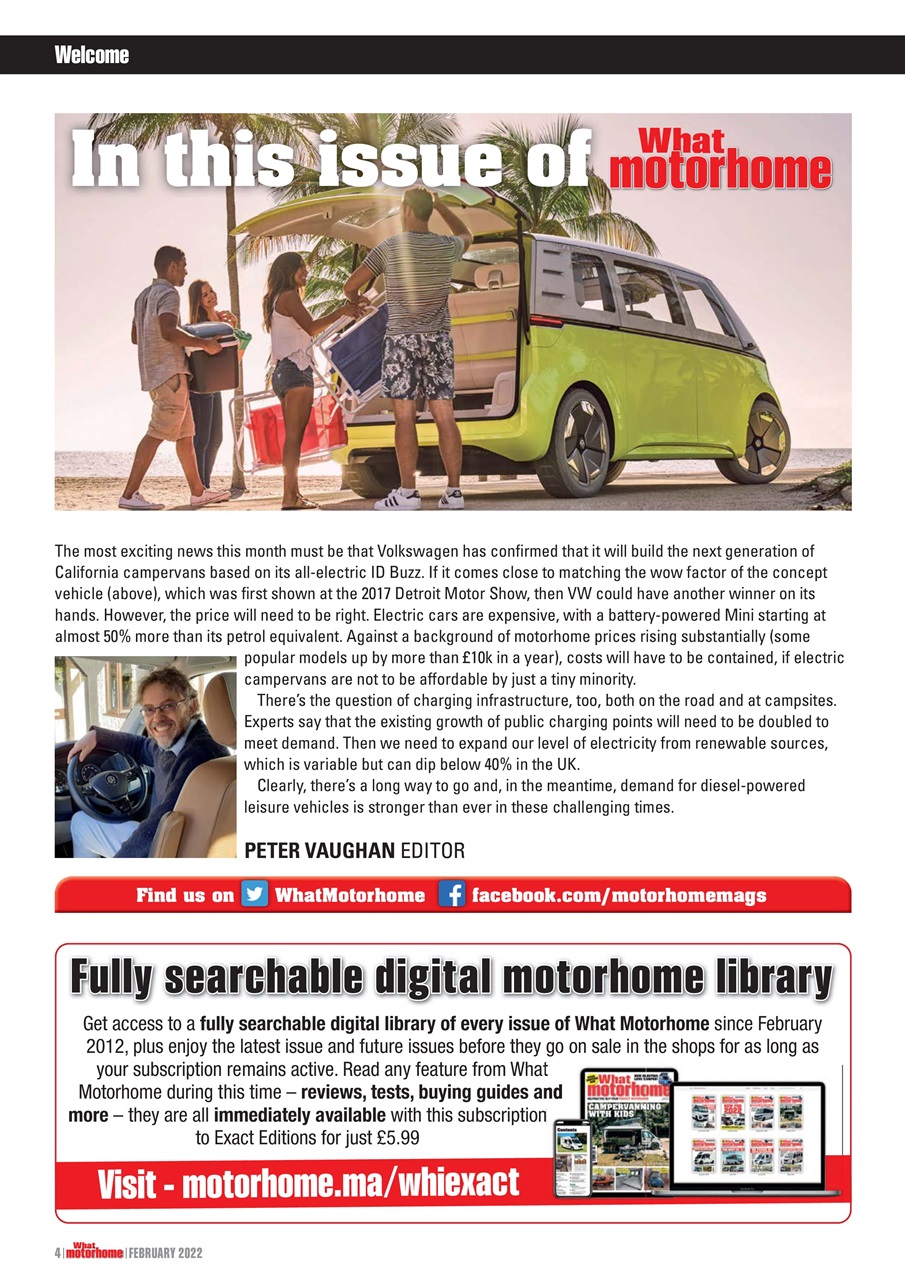 What Motorhome magazine Preview Pages
