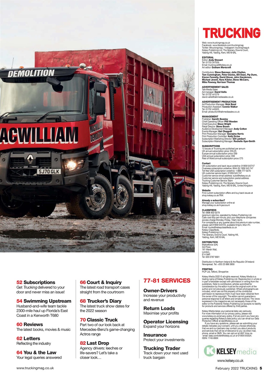 Trucking Magazine Preview Pages