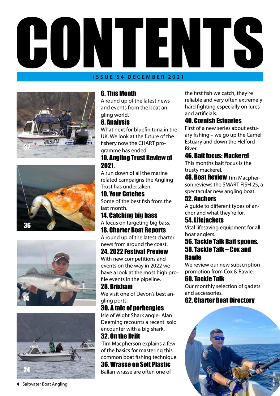 Saltwater Boat Angling Preview Pages