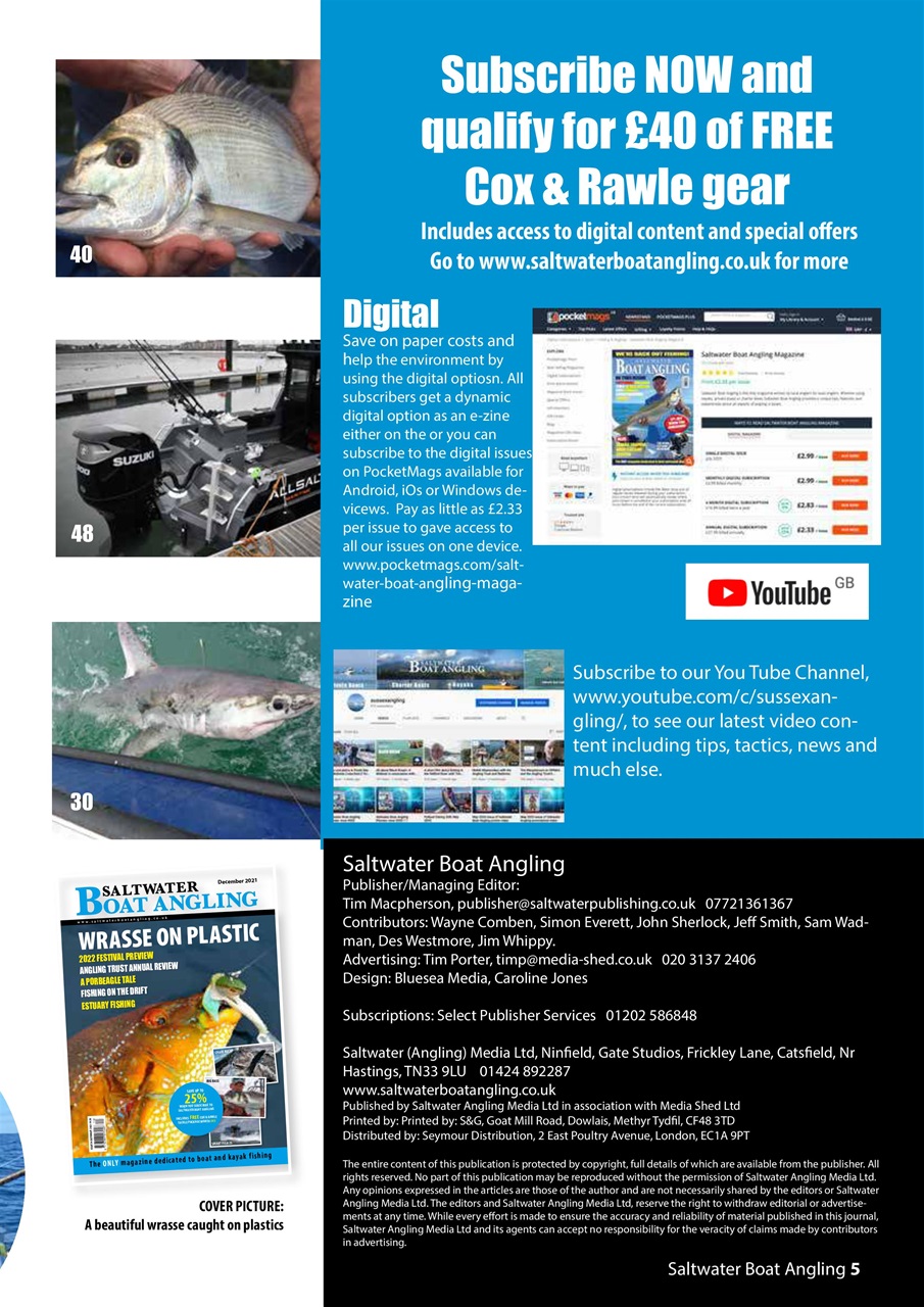 Saltwater Boat Angling Preview Pages