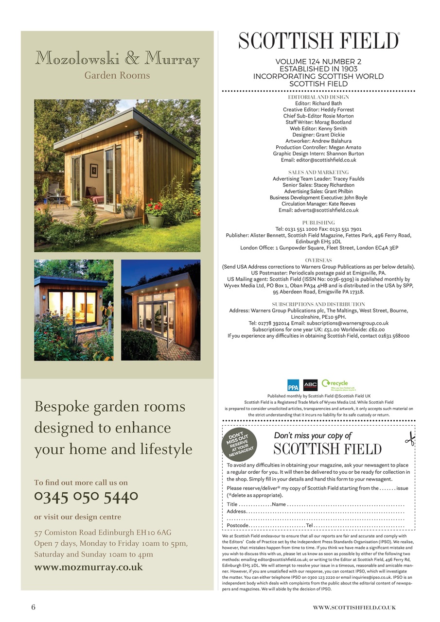 Scottish Field Preview Pages