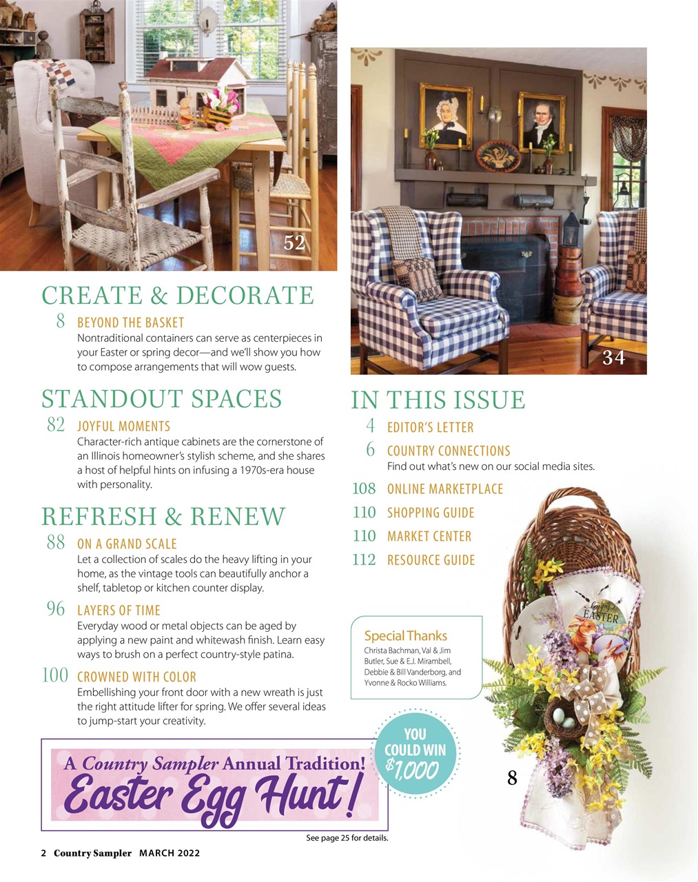 Country Sampler Home Preview Pages