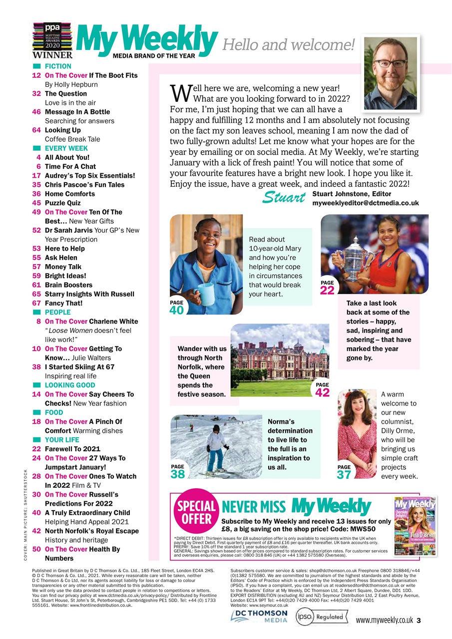 My Weekly Preview Pages