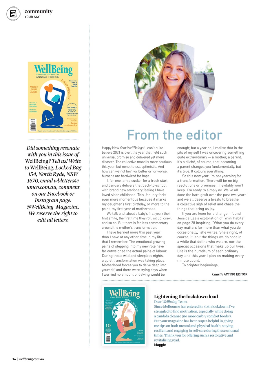 WellBeing Preview Pages
