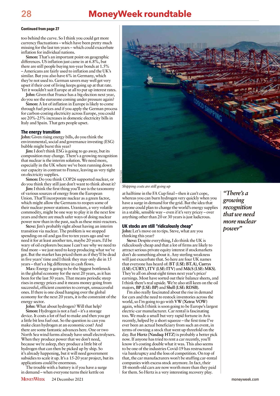 MoneyWeek Preview Pages