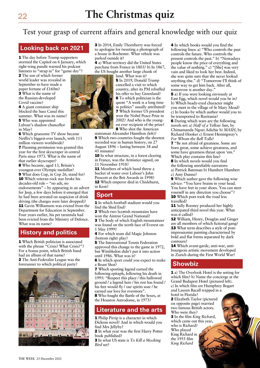 The Week Preview Pages