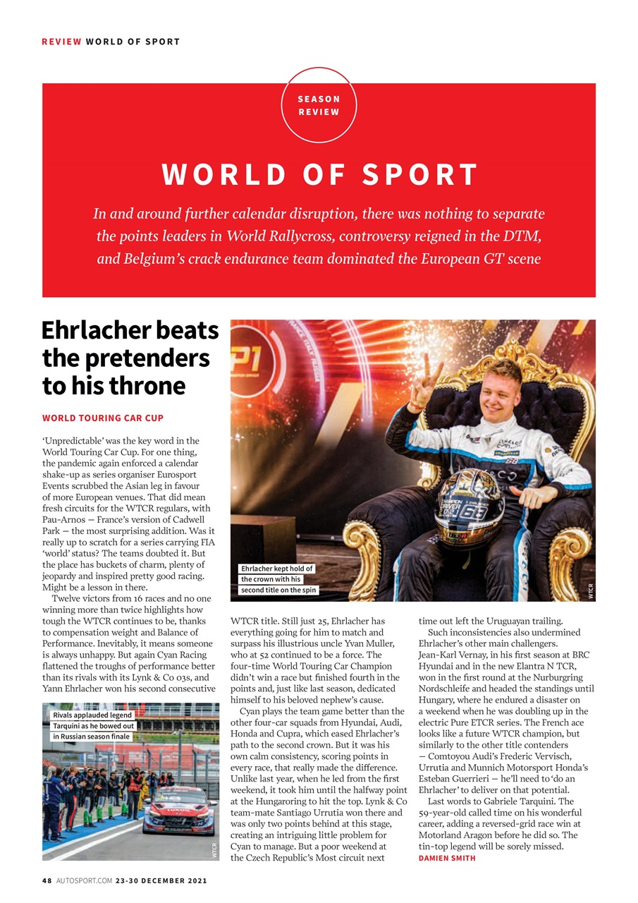 Autosport Preview Pages