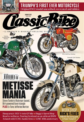 Classic Bike Magazine January 2022 Zurück Ausgabe