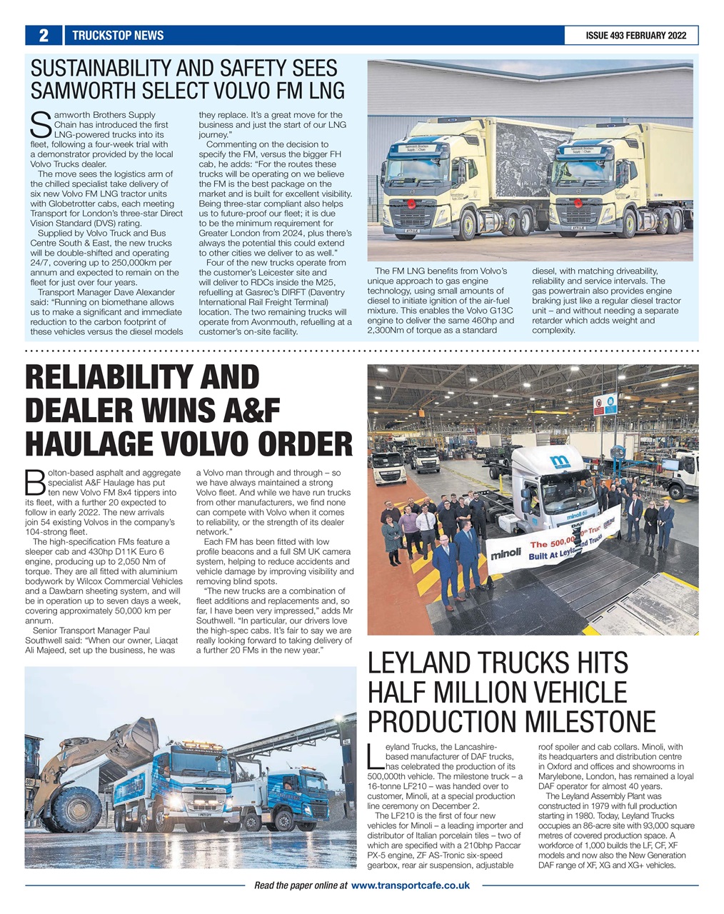 Truckstop News Preview Pages