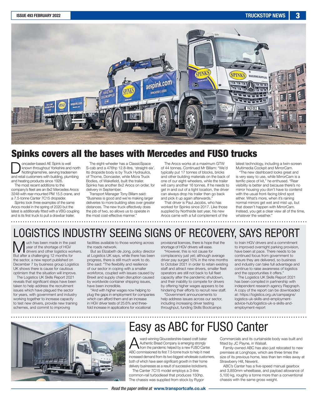 Truckstop News Preview Pages