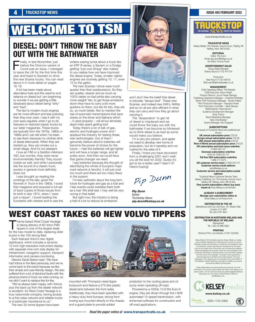 Truckstop News Preview Pages