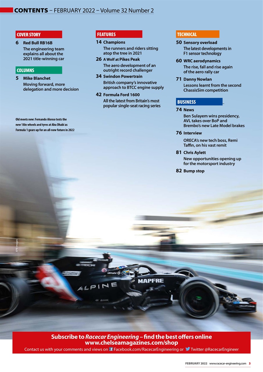 Racecar Engineering Preview Pages