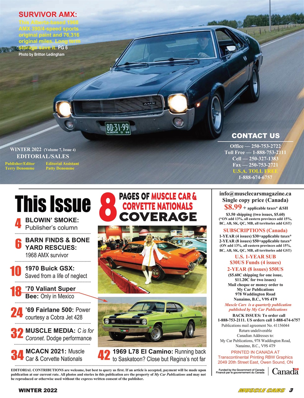 Muscle Cars Preview Pages