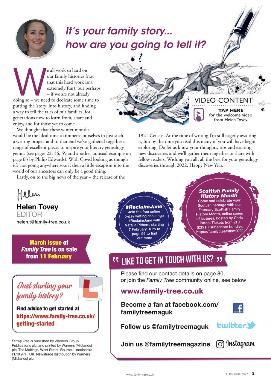 Family Tree Preview Pages