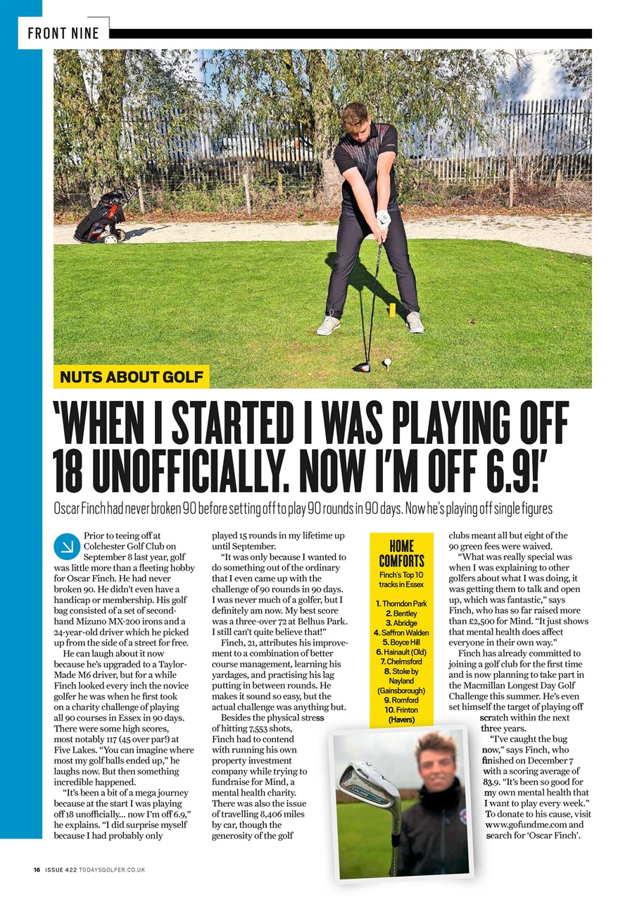 Today's Golfer Preview Pages