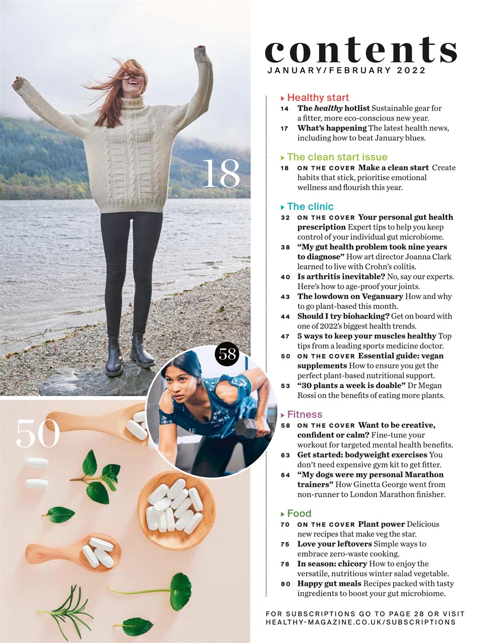 Healthy Magazine Preview Pages