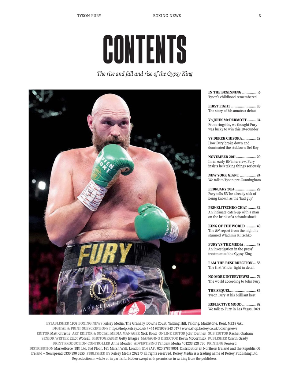Boxing News Presents Preview Pages