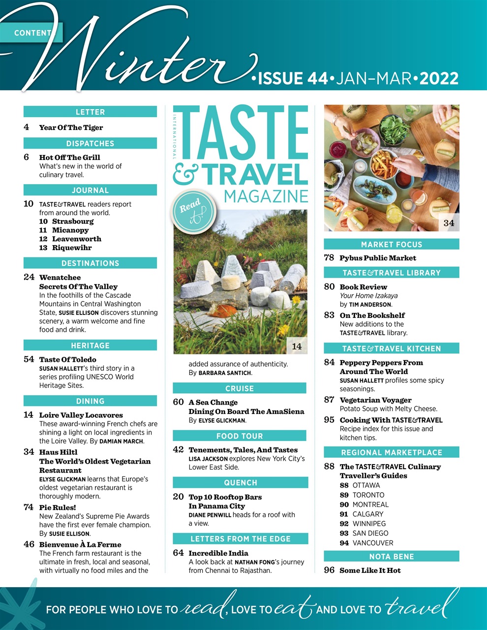 Taste & Travel International Preview Pages